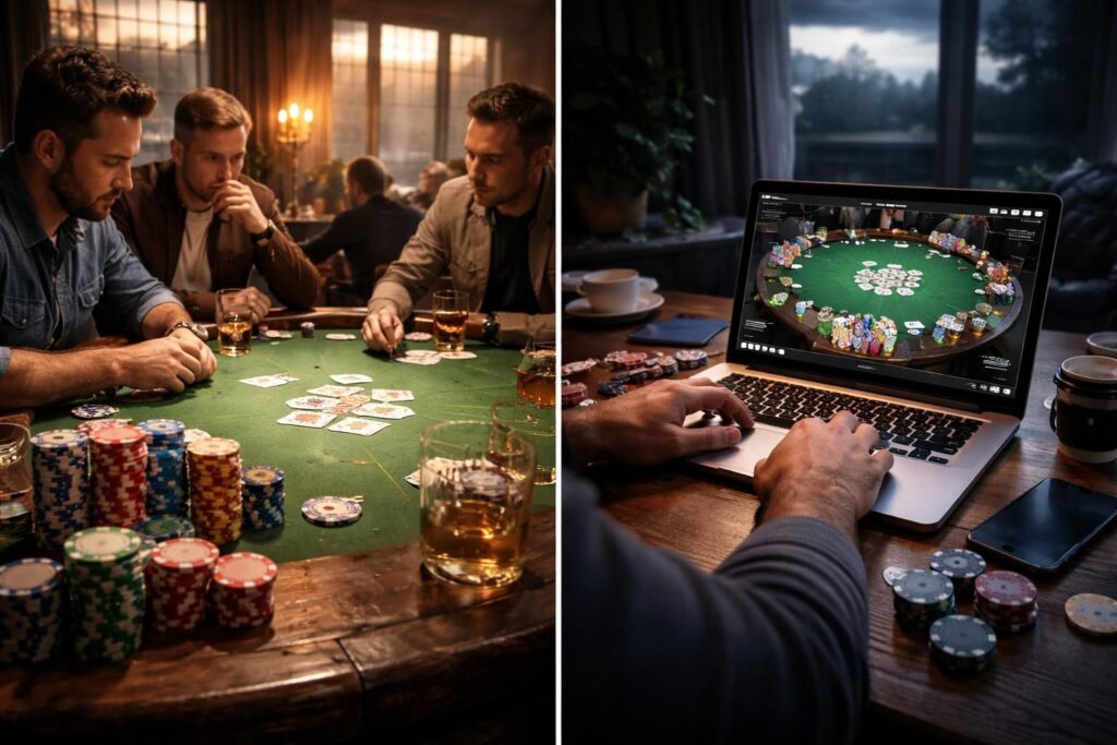 découvrez les principales différences entre les caves au poker en ligne et en live, et adaptez votre stratégie pour maximiser vos chances de succès dans chaque environnement.