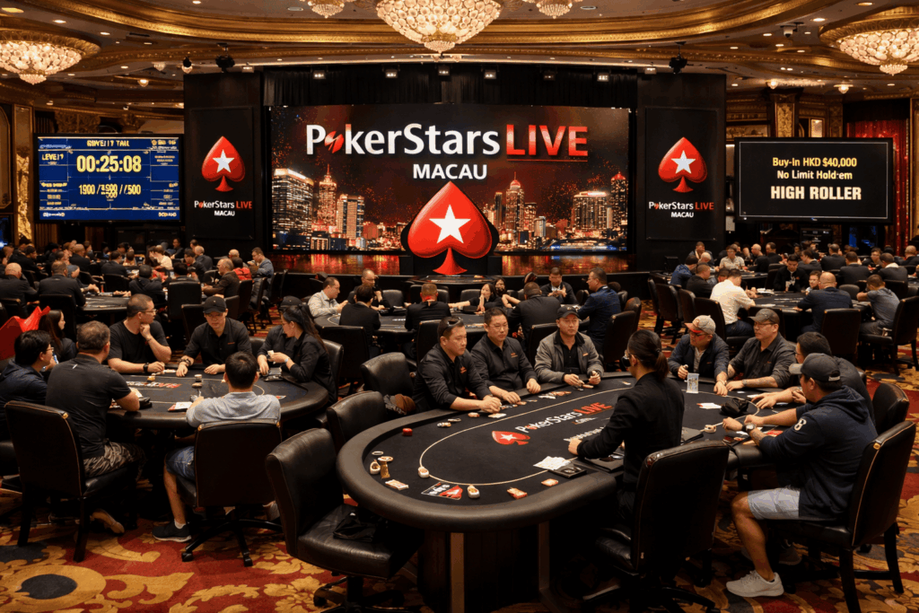 salle de poker PokerStars LIVE Macau